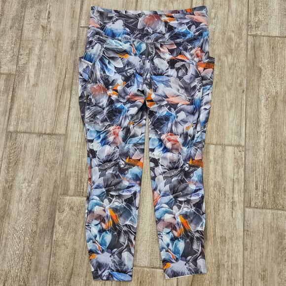 Lululemon Leggings Women 12 Fast and Free High-Rise 25" Luminescent Floral Multi - Picture 12 of 16